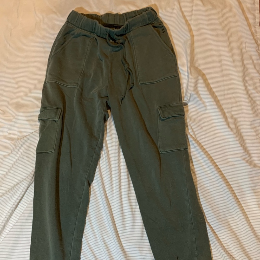 PINK sweatpants green